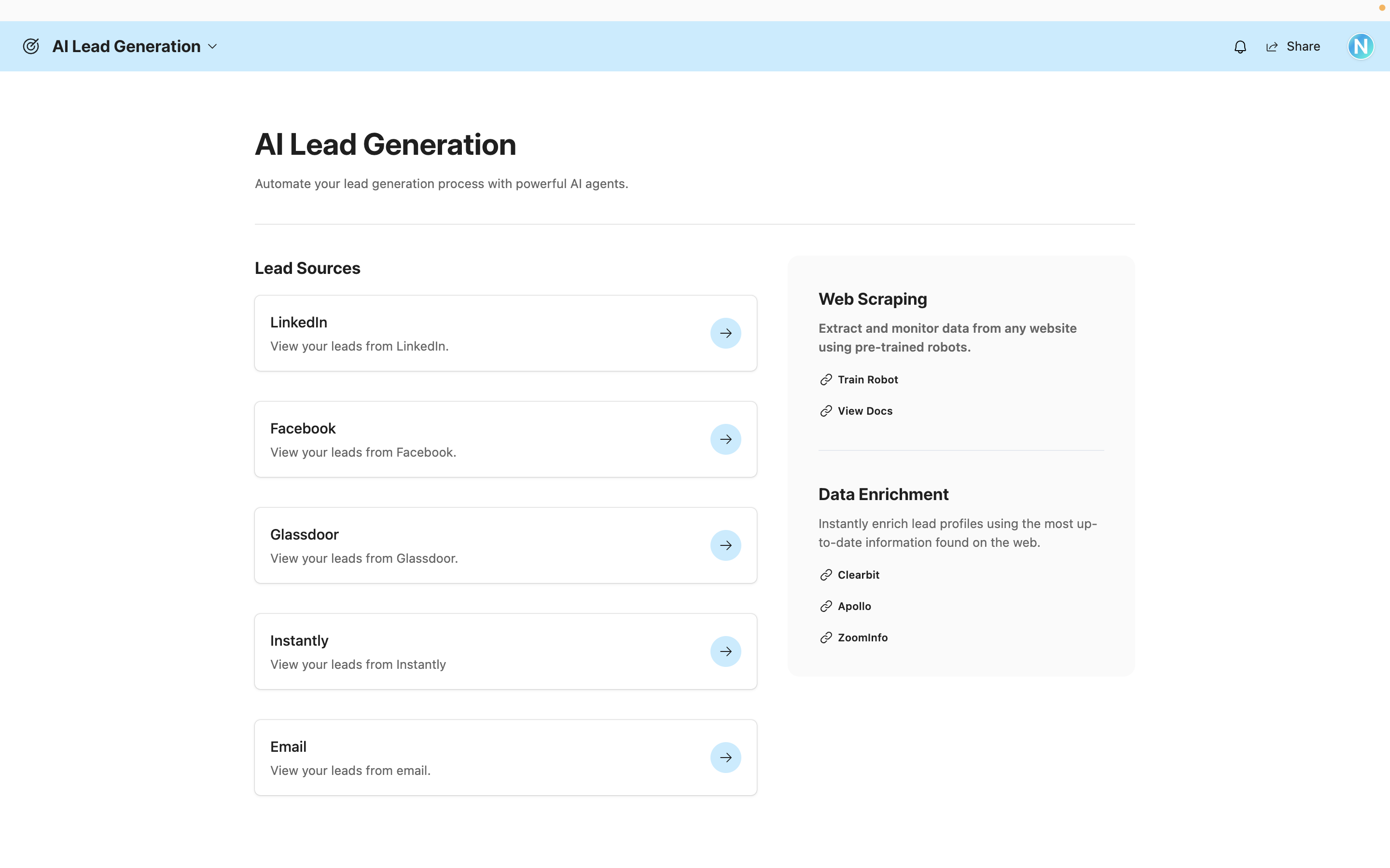 AI Lead Generation Template